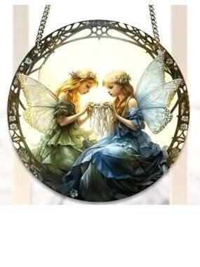 Fairy Suncatcher Fairies Elf Fantasy Friends Hanging Window Colorful In/outdoor